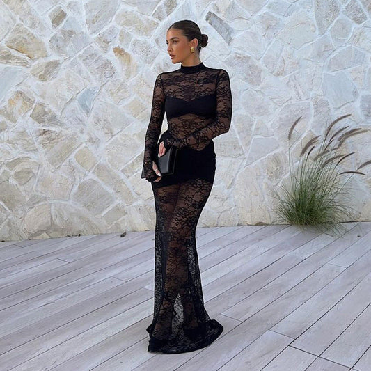 Damen Spitzenkleid WW