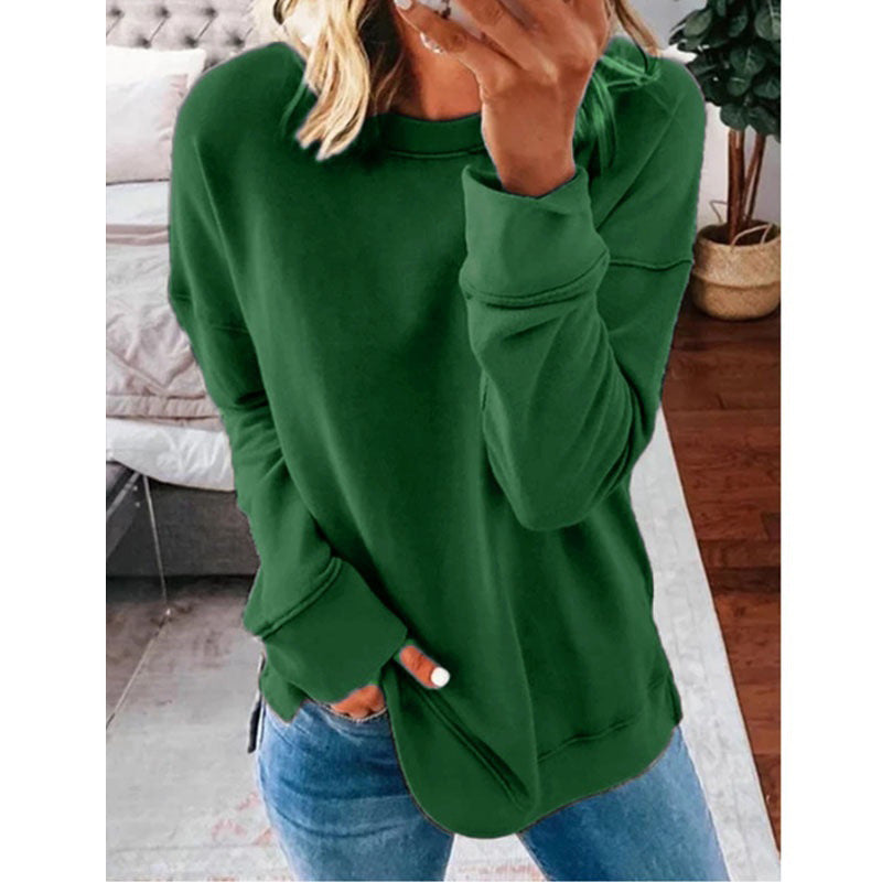 Damen Kreatives Sweatshirt mit Farbklecks-Design WW
