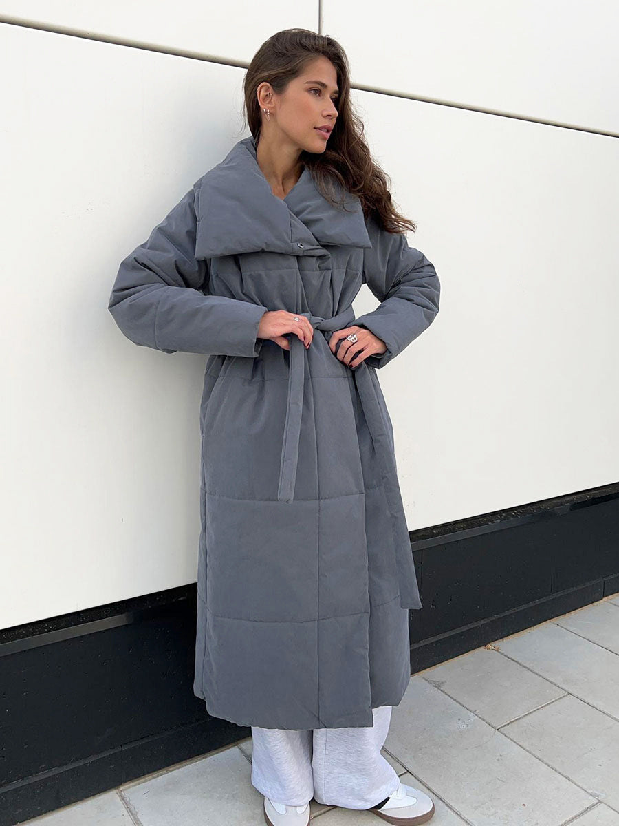 WW | Long Puffer Jacket with Belt