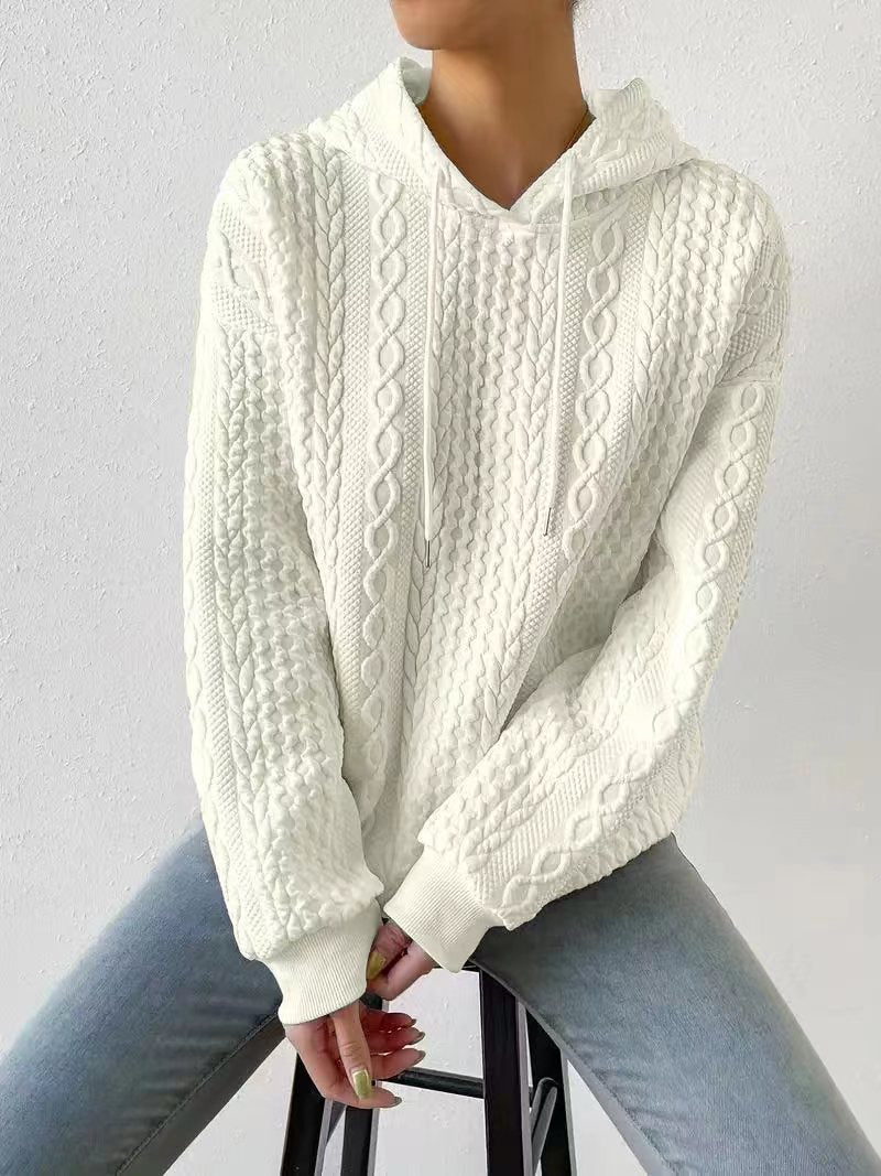 WW | Kapuzen-Jacquard-Pullover