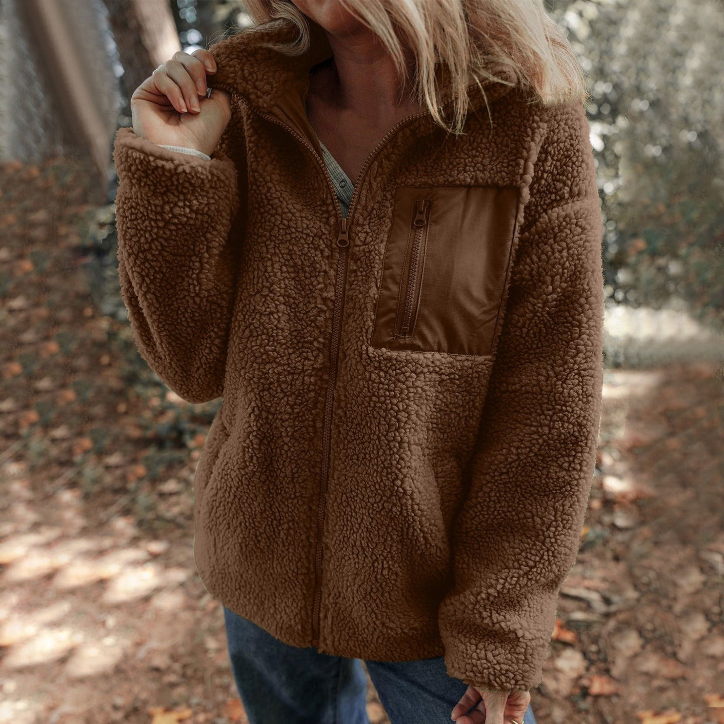 WW | Frauen Fleece Jack Hochkragen Stil