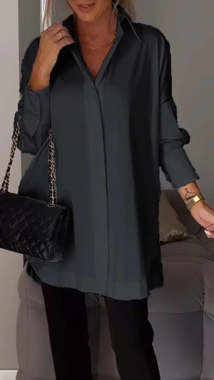 WW | Einfacher Pullover Langarmshirt