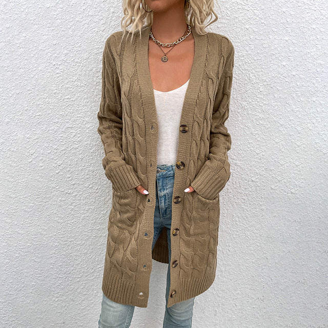 WW | Weiche Strickstrickjacke mit Komfort