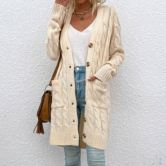 WW | Weiche Strickstrickjacke mit Komfort