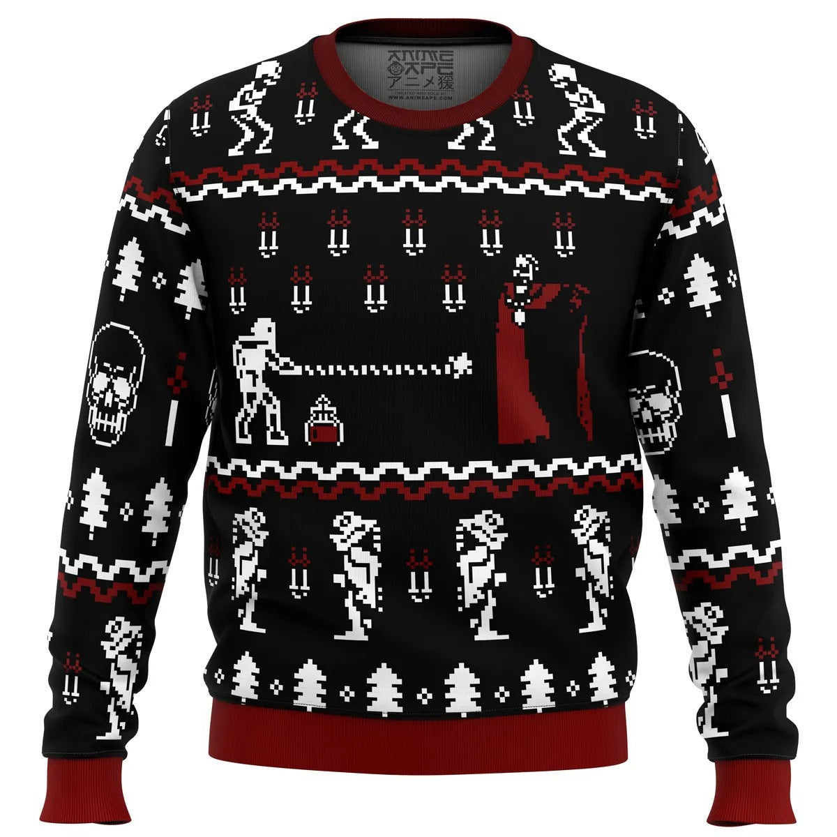 WW | Skull Print - Festival of Holiday Prints Ugly Sweater