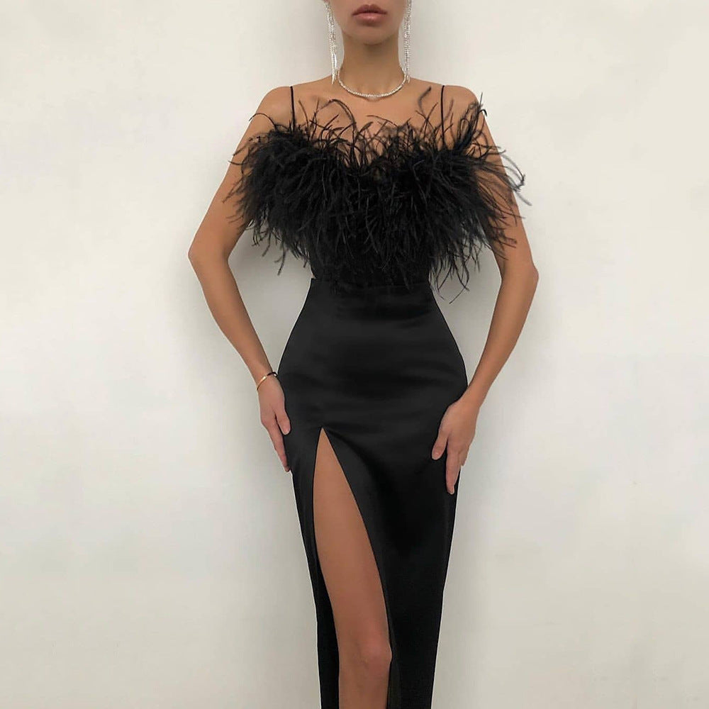 WW | Party Slim Fit Arm Bedeckendes Kleid