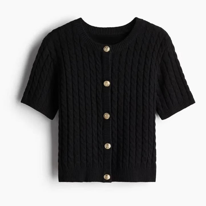 Damen Kurzarmstrickjacke W&W