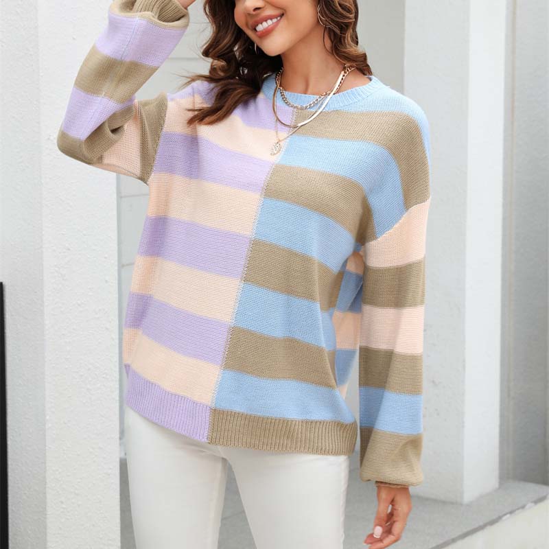 WW | Gestreifter Strickpullover für Stilvolle Outfits