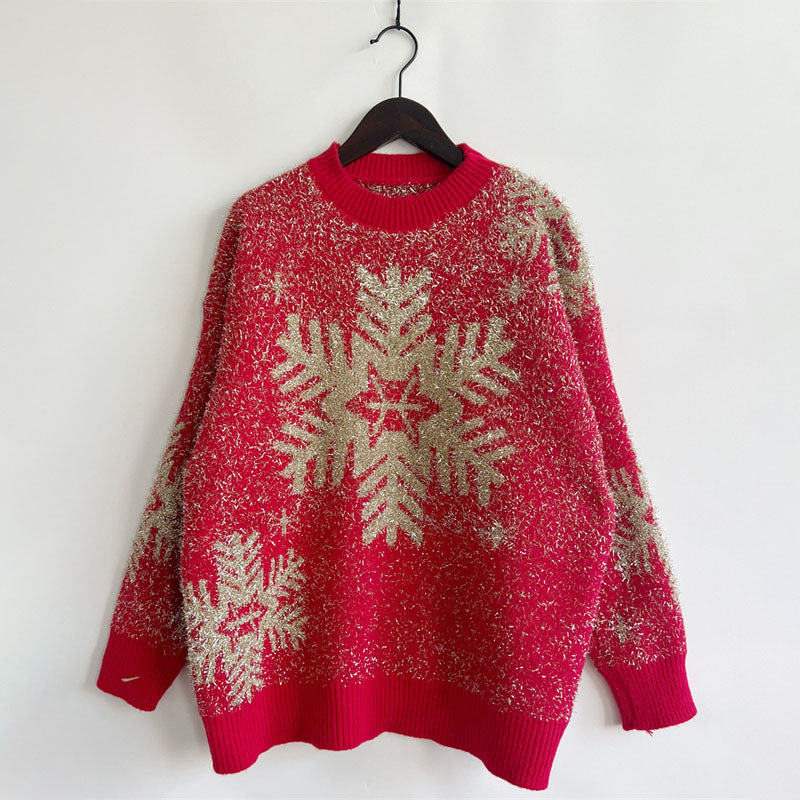 WW | Klassischer Weihnachtsstrickpullover für Damen