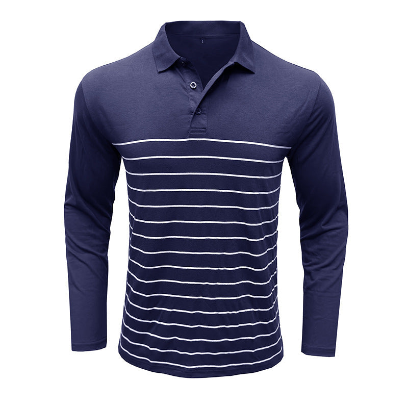 WW | Pique Pullover Slim Fit Cotton Knit Elegant Stripe Pattern