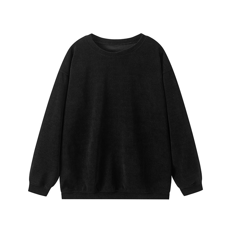 WW | Ribbed knit Loose fit Round neck Long sleeves