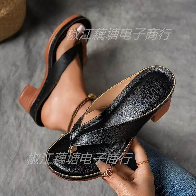 Clara | Chunky Heel Orthopedic Sandals