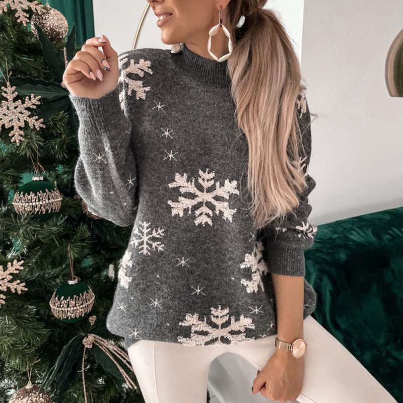 WW | Süßer Weihnachtsstrickpullover mit Muster
