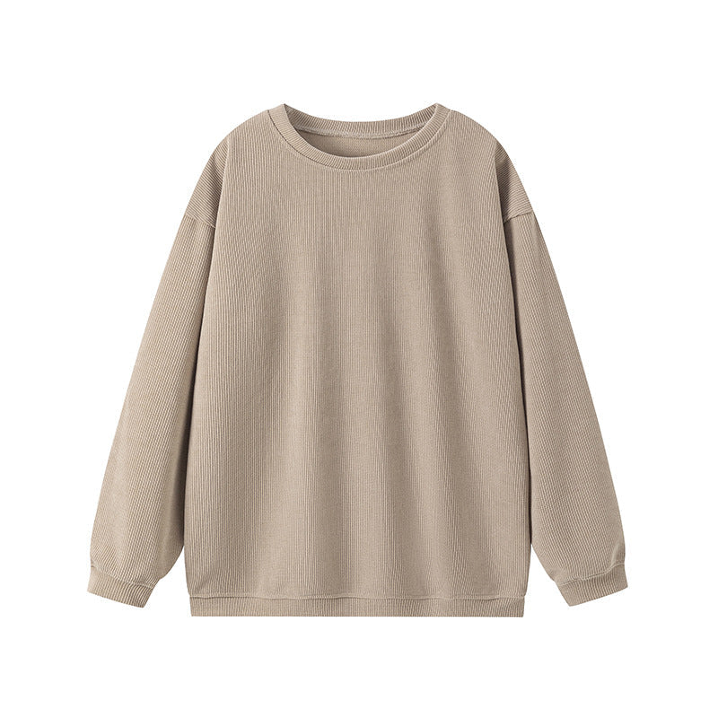 WW | Ribbed knit Loose fit Round neck Long sleeves