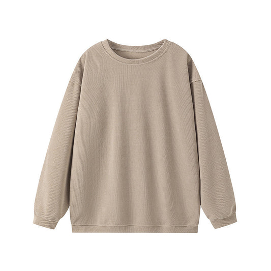 WW | Ribbed knit Loose fit Round neck Long sleeves