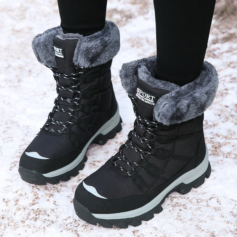 Damen Isolierte Winterstiefel mit rutschfester Sohlenkonstruktion und kuscheligem Innenfutter WW