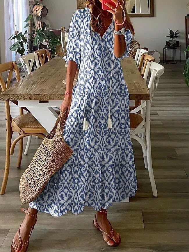 WW | Elegantes Langes Sommerkleid