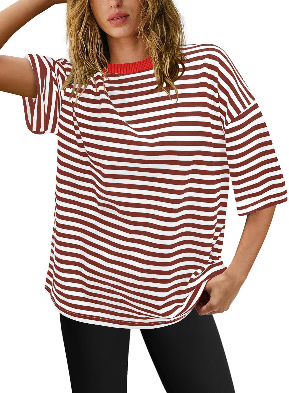 Women's Plus Size Striped T-Shirt WW