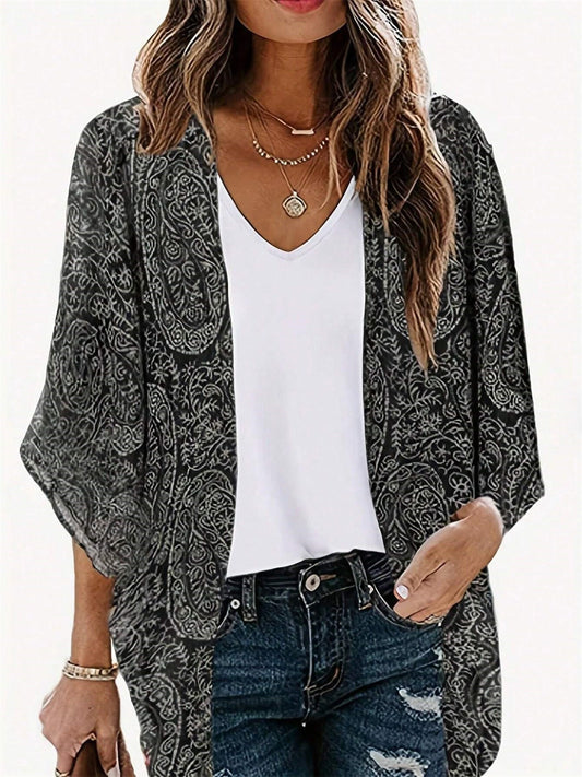 Damen lässige Kaftanjacke im modernen Ethno-Design WW