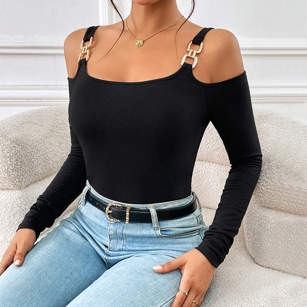 Damen Body mit tragbarem Off-Shoulder-Design W&W