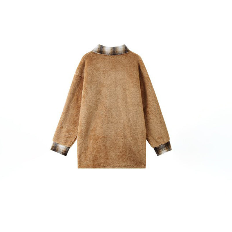 WW | Karierter Fleece Mantel