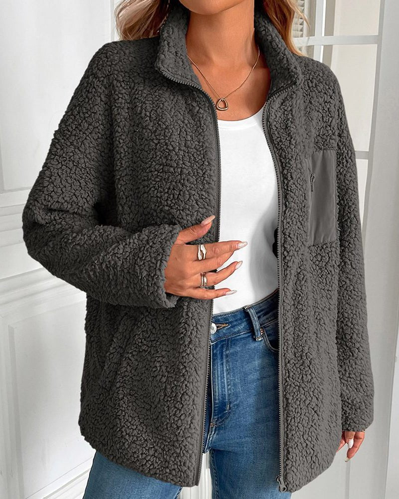 WW | Up Sherpa Fleece Jacket - Ultra-Soft Warmth - Blend - Cozy Casual Layer