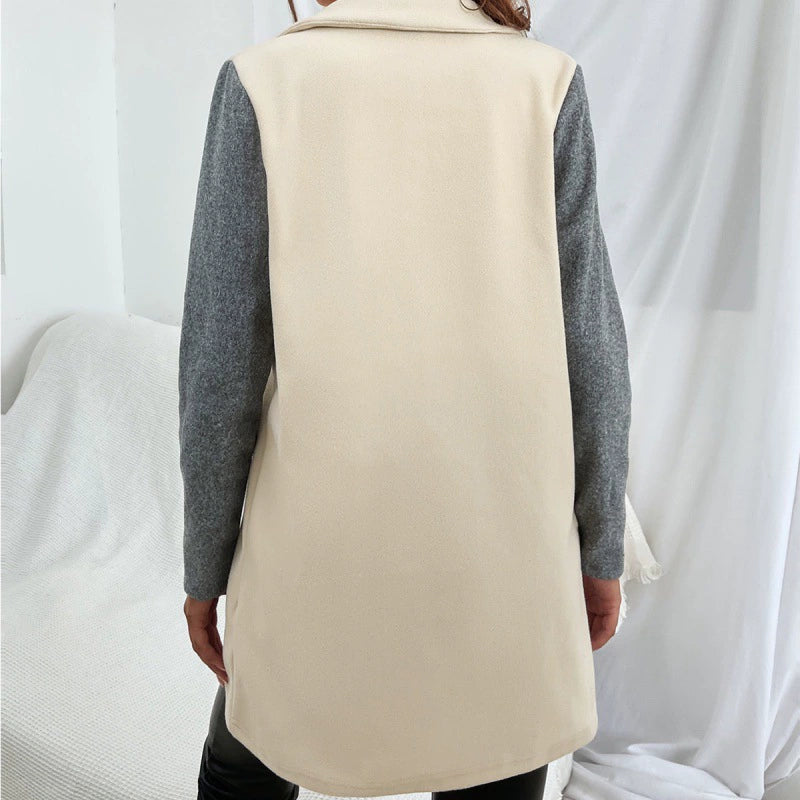 WW | Women's Windbreaker Jacket – Structured Fit – Single-breasted – Contrast Sleeve Design