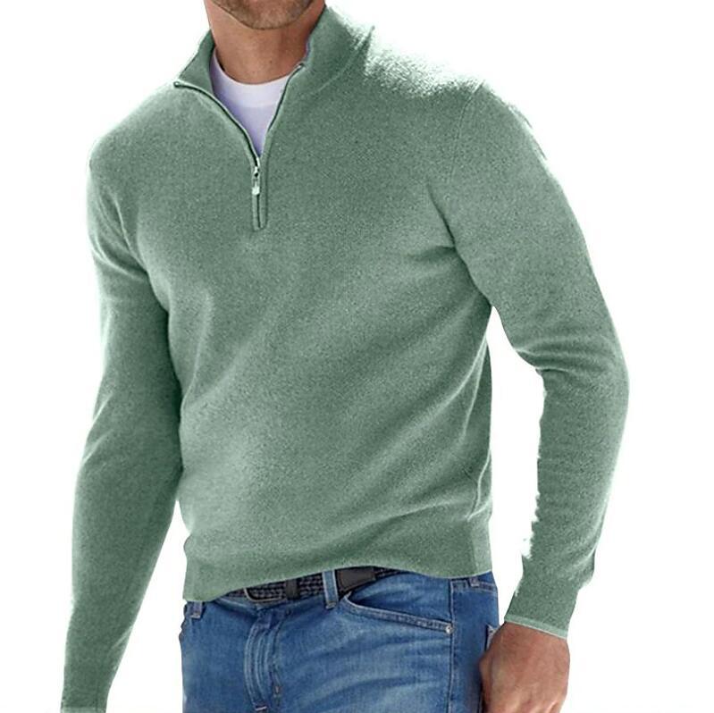 WW | Feinstrick Wollmischung Slim Fit Reißverschluss Im Kragen
