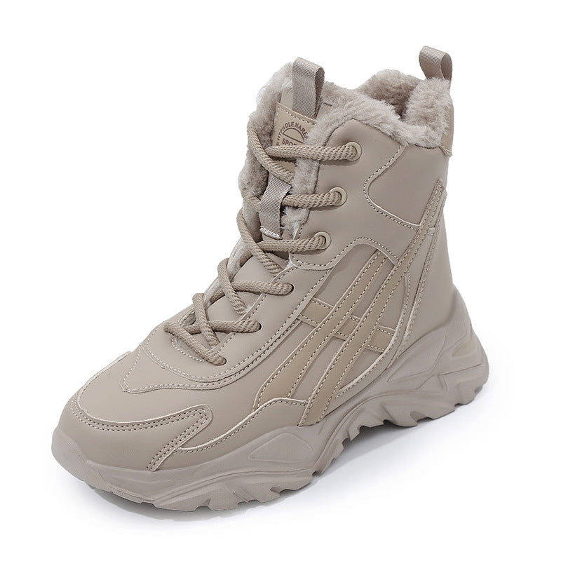 Damen Plüschgefütterte Winter Sneakers WW