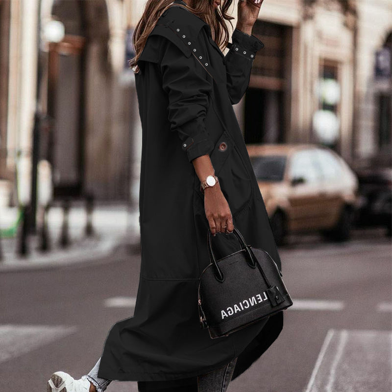 Damen Wasserabweisender Parka mit Kapuze und praktischen Taschen WW