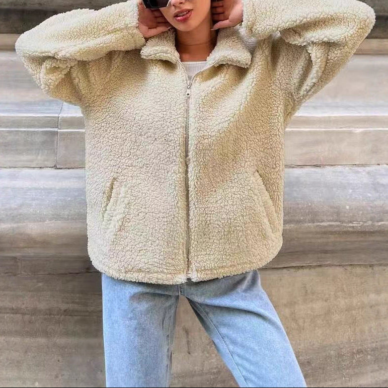 WW | Damen Fleece Zip-Up Jacke Comfort Fit