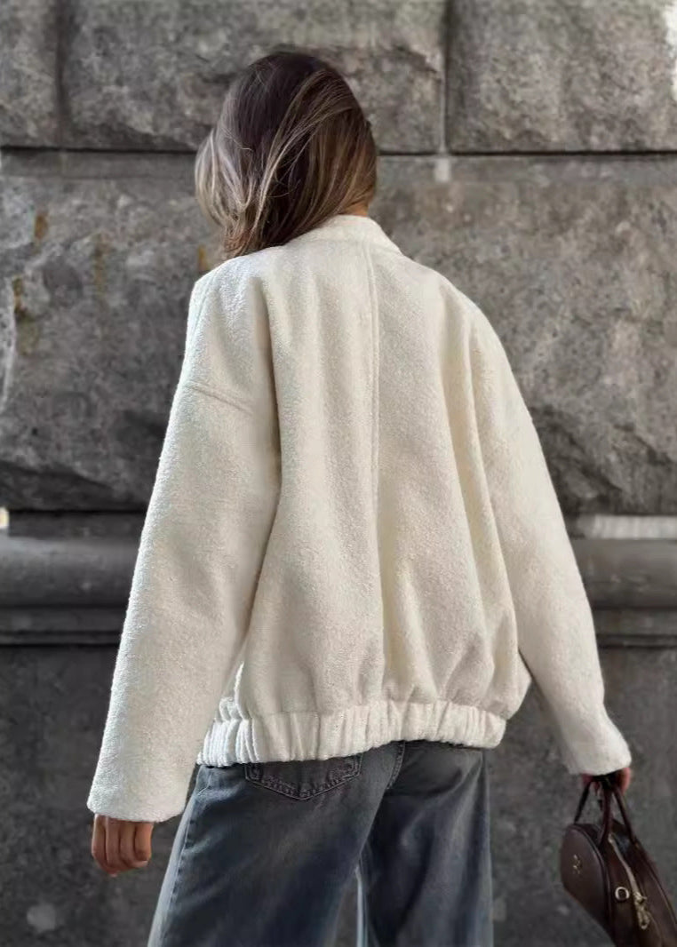 WW | Structured Fleece Snap-Button Jacket