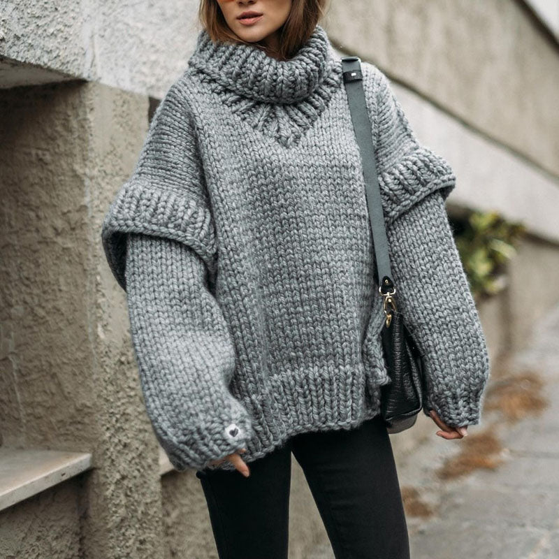 WW | Übergroßer Lässiger Pullover