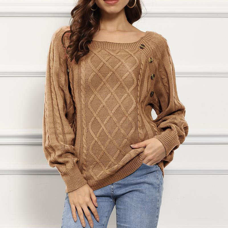 WW | Pullover Aus Gedrehtem Strick mit Modernem Design
