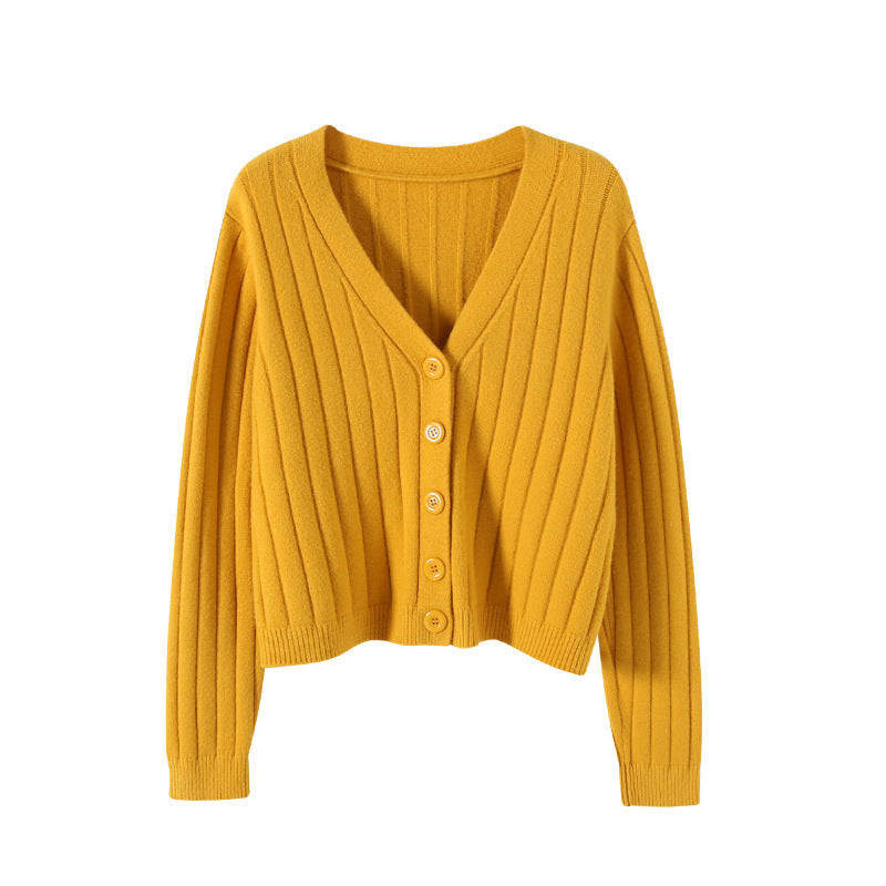 WW | Schnürgestrickter Pullover mit V-Ausschnitt für Damen