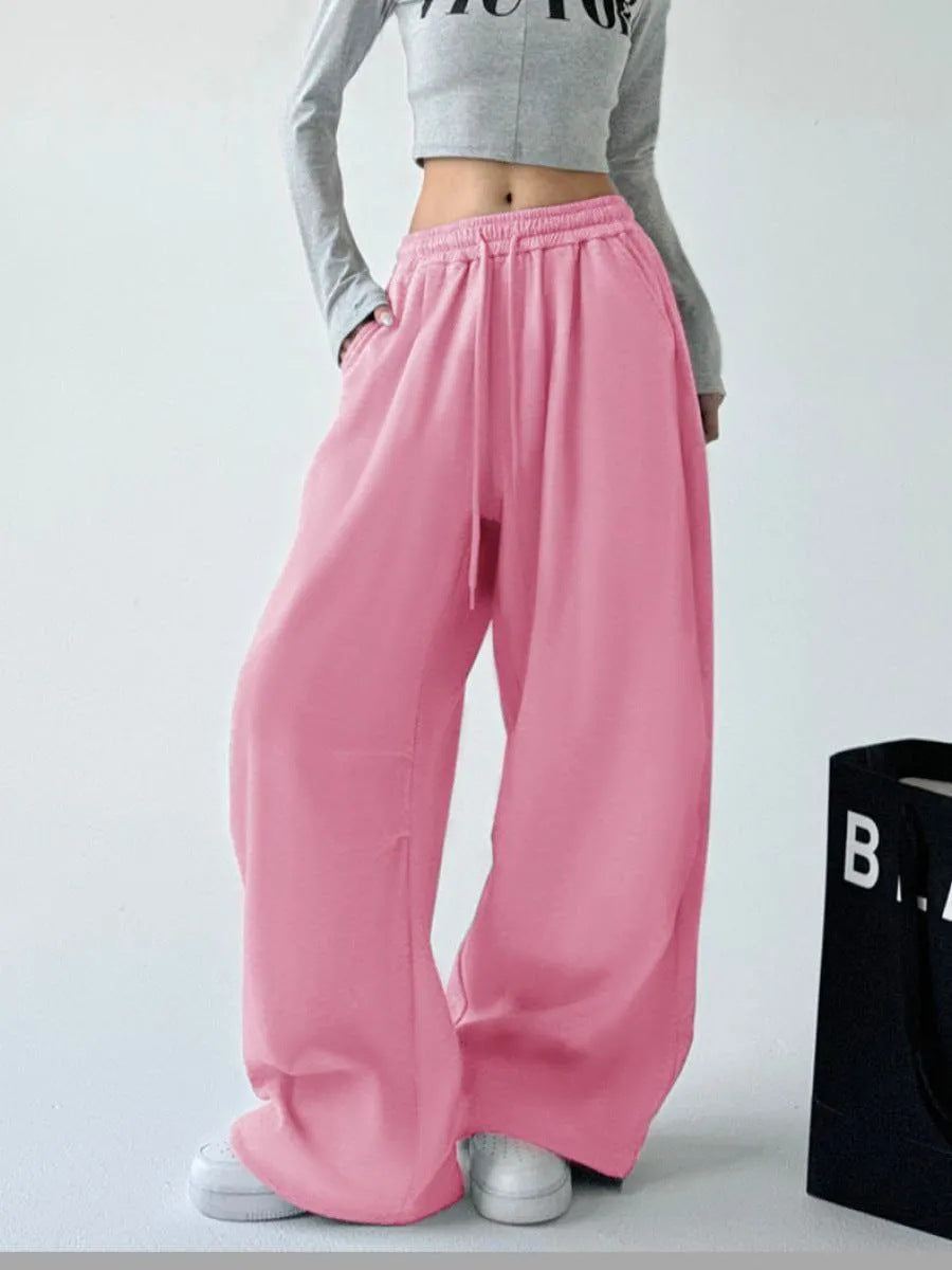 Damen Bequeme und lässige weite Jogginghose WW