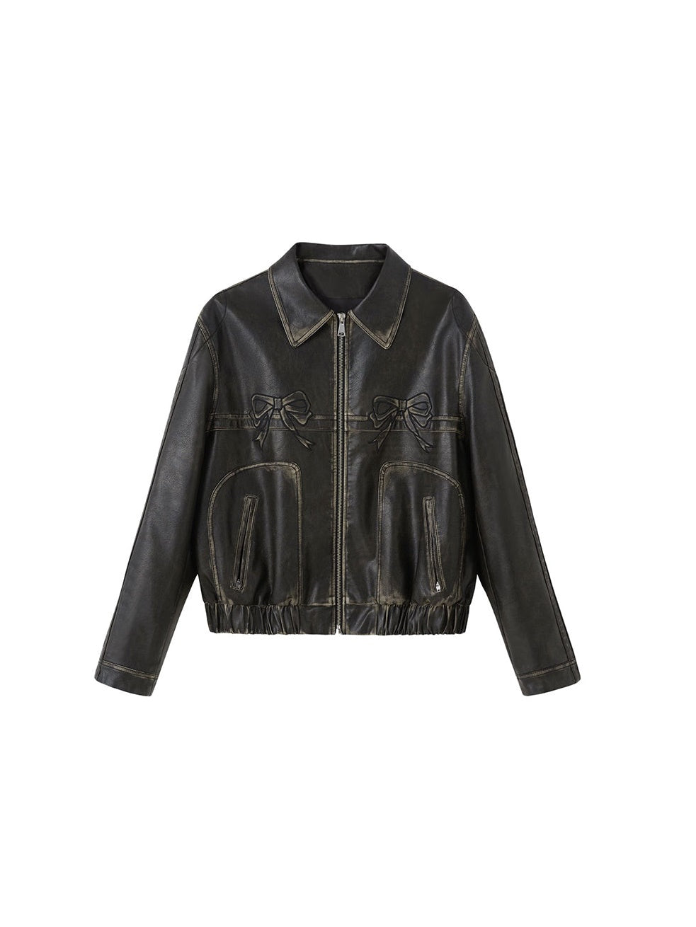 WW | Loop Zipper Leather Jacket