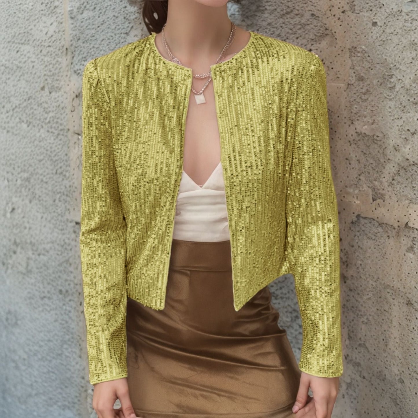 Women's Sequin Jacket in a Modern Cut WW