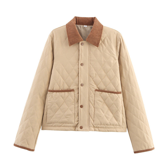 WW | Damen Gequiltete Jacke Geprüfte Kragen