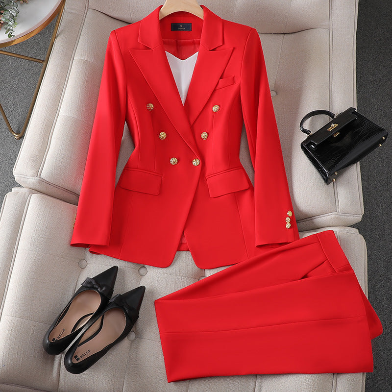 WW | Overall Maßgeschneiderter Schnitt Zweireiher Blazer Individuelle Passform