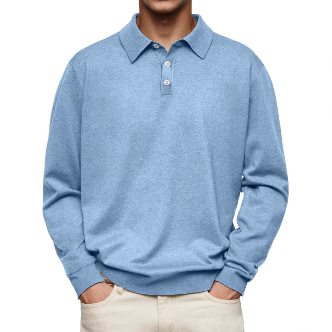 WW | Polo Shirt Relaxed Fit Long Sleeves Soft Knit Fabric Breathable Fabric