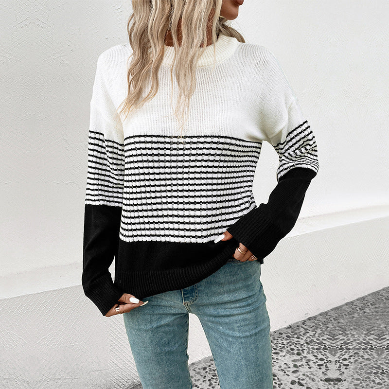 WW | Gestreifter Strickpullover mit Elegantem Design