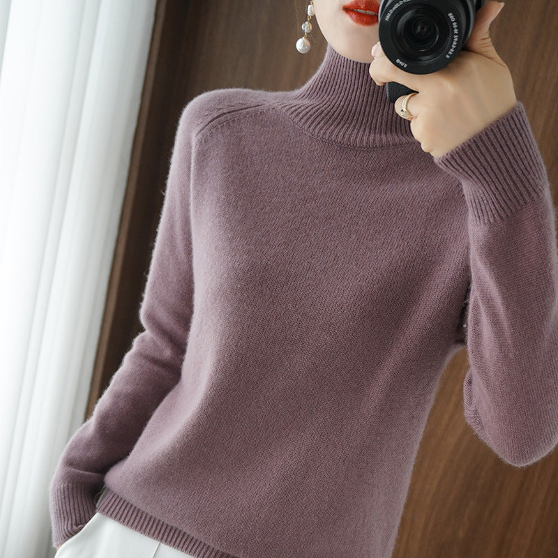 WW | Modischer Rollkragen-Strickpullover