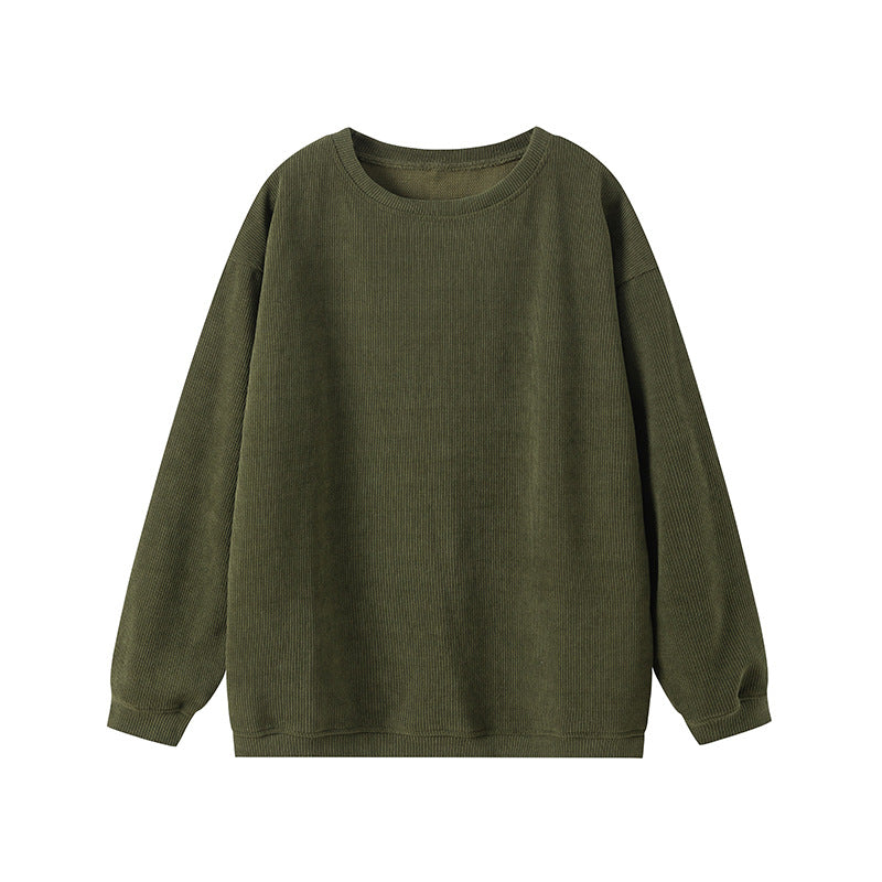 WW | Ribbed knit Loose fit Round neck Long sleeves