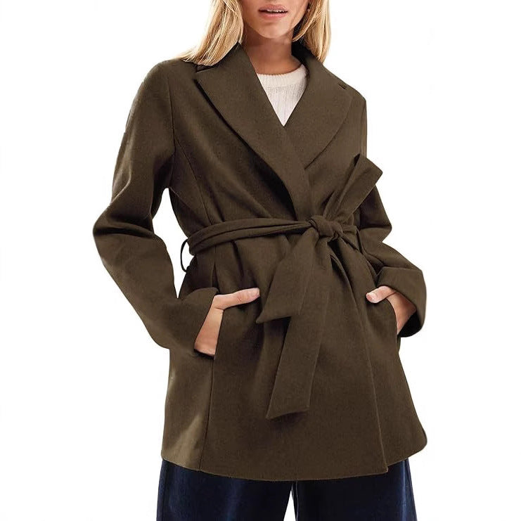 WW | Frauen Elegante Wickeljacke Bequeme Passform