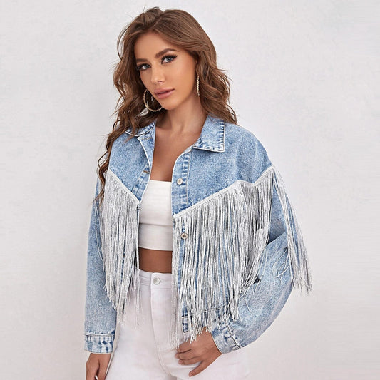 WW | Denimjacke - Von Westen inspiriert - 100% Baumwolle - Lässiges Statement-Stück