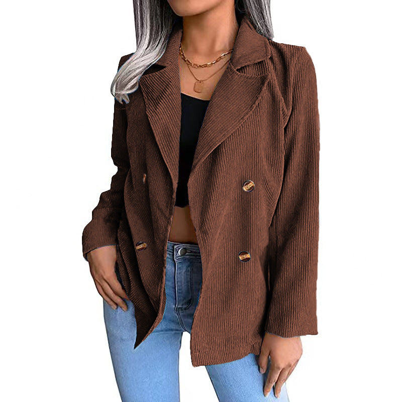 WW | Damen Baumwolljacke Doppelknopfverschluss