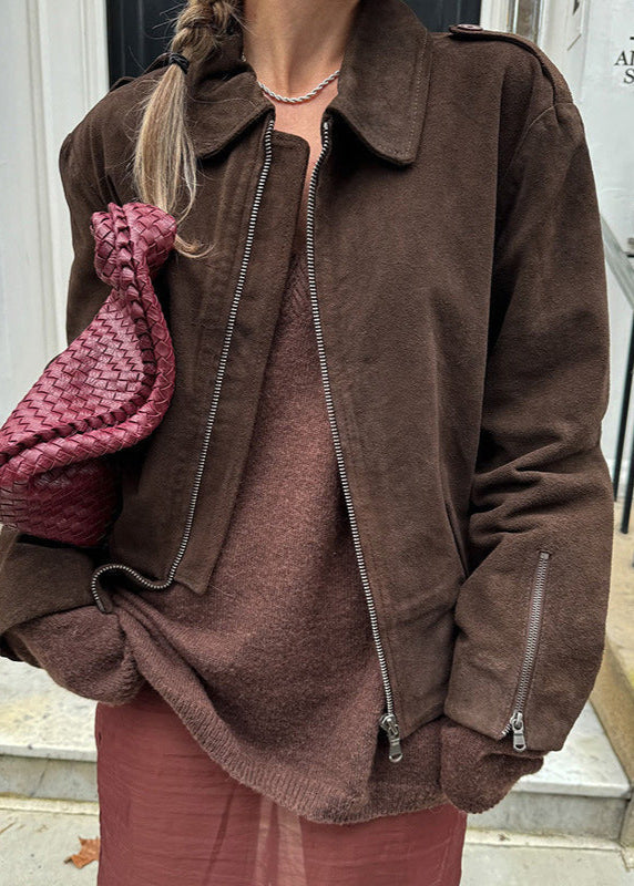 WW | Touch Cropped Wildlederjacke