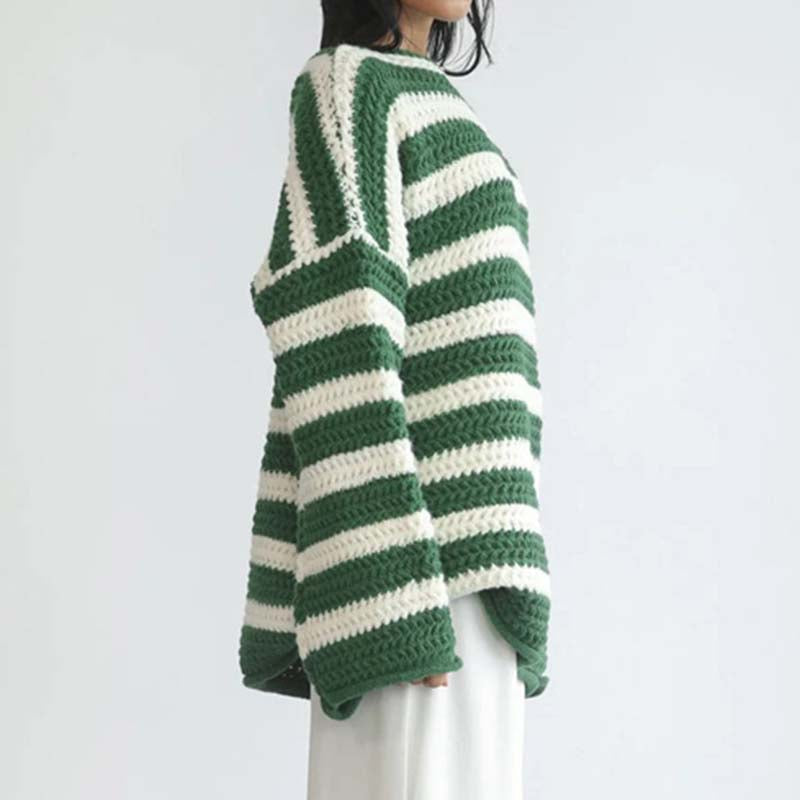 WW | Gestreifter Strickpullover mit Modernem Stil