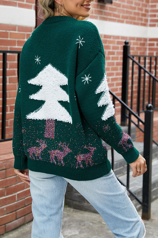 WW Plush Christmas Tree Sweater Knit Sweater